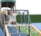 Preview: Netzbrücke für Outdoor Eisenbahn hinten