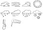 Preview: Wetterstempel 10-tlg. rechts