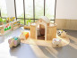 Preview: Kinder Kissenset 6-tlg. im Spielhaus hinten