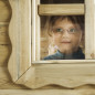 Preview: Kita Spielhaus mit Veranda Fenster Kind Detail rechts