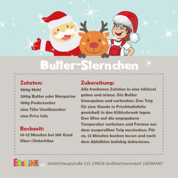 Weihnachtsset24: Stiefel + Ausstechförmchen, 5er-Set links