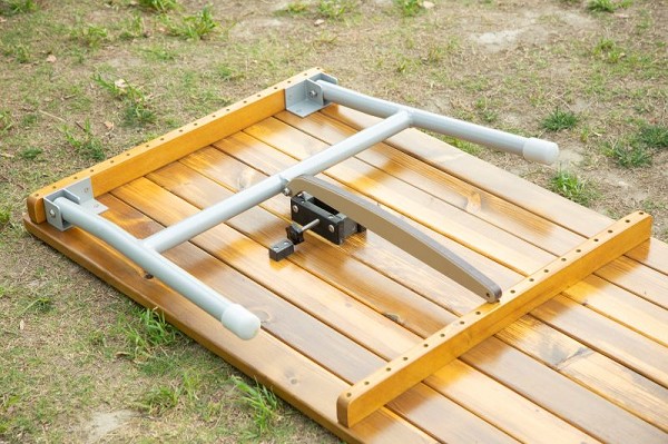 Outdoor-Tisch, klappbar links