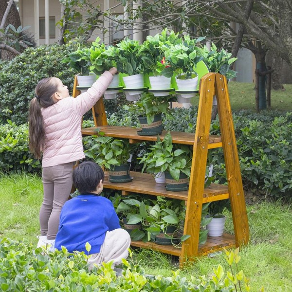 Outdoor-Pflanzen-Regal - Kindergarten, Grundschule hinten