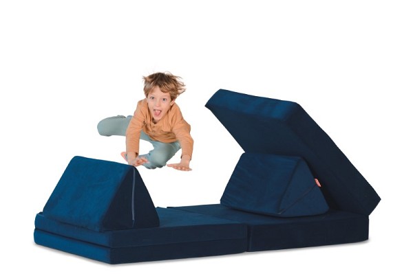 Spielsofa Funzy tiefseeblau vorn links