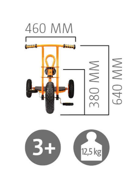 Dreirad Taxi TopTrike mit Details links