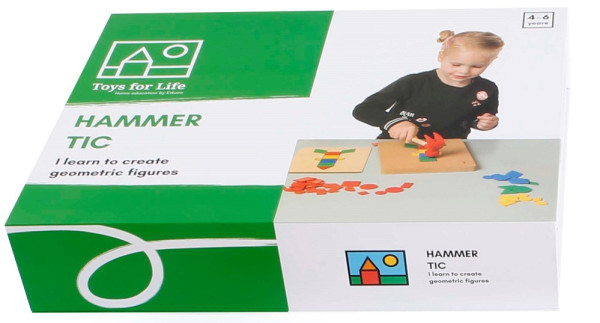 Nagelspiel Hammer tic Schachtel oben