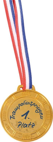 Medaille zum Beschriften oben