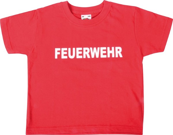 T-Shirt Feuerwehr rot, Gr. 104 166