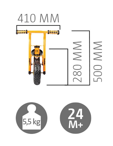 Laufrad Mini Walker mit Details rechts