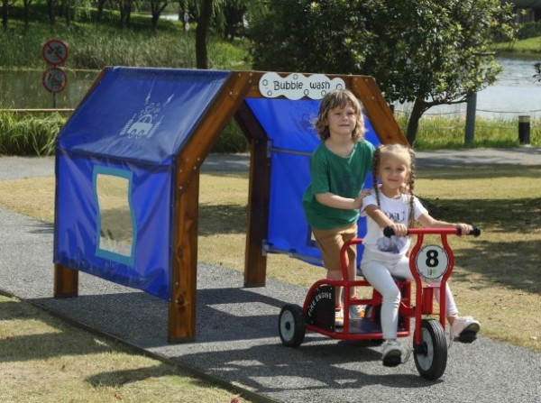 Outdoor Spielhaus Waschanlage Kinder 1 hinten