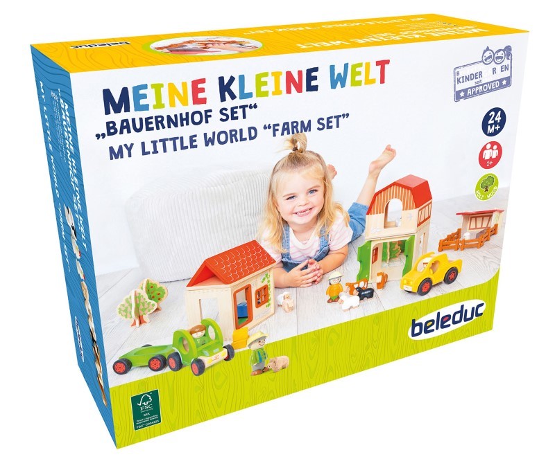 Meine kleine Welt "Bauernhof Set", 38-tlg. hinten