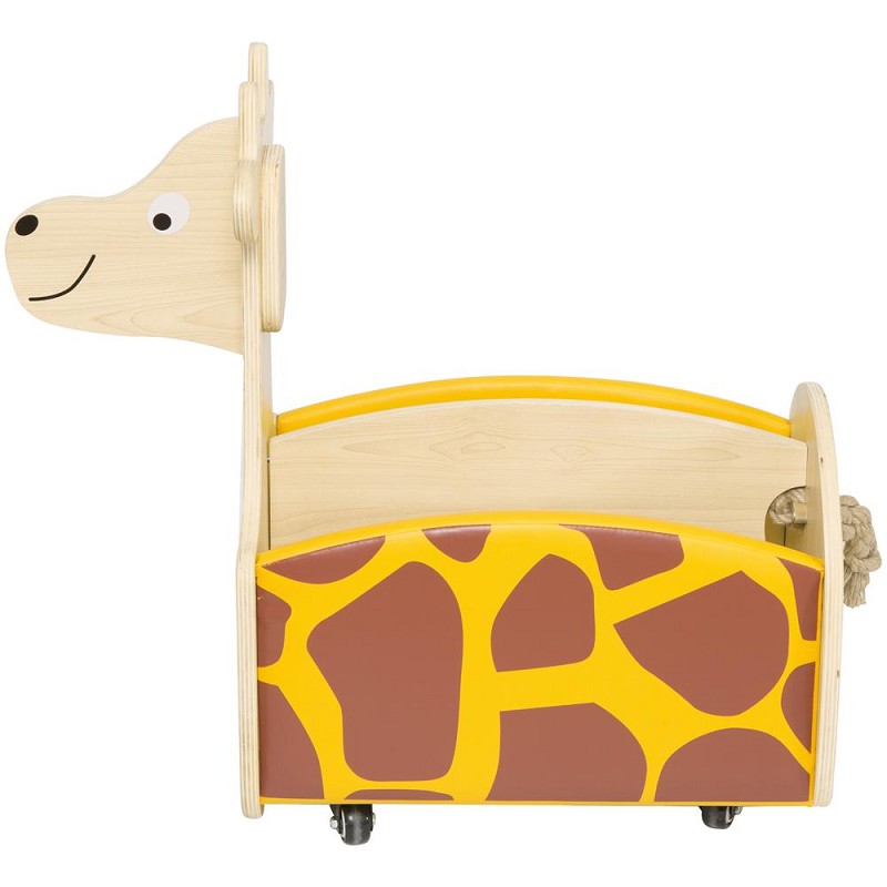 Buecherkiste Kindergarten Giraffe von Seite hinten