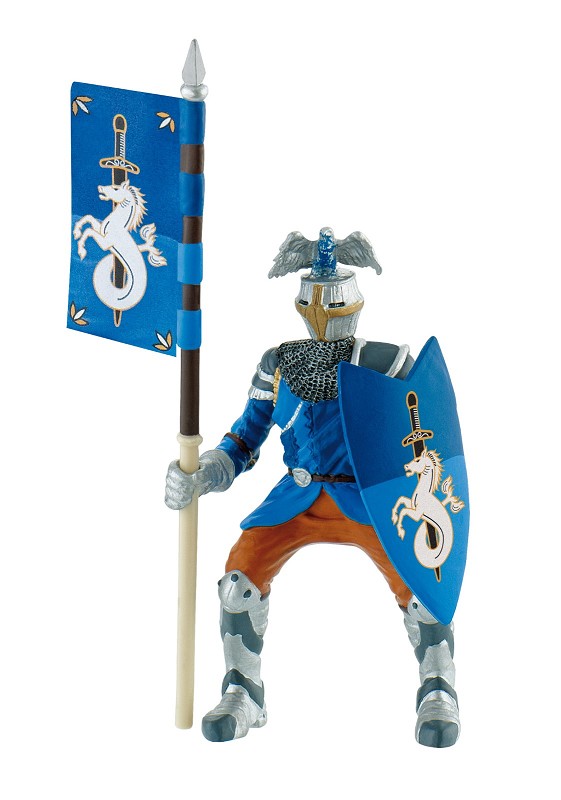 Turnierritter blau Spielfigur 196