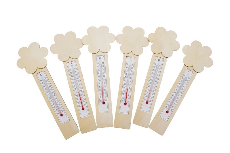 Thermometer DIY Blumen 6er Set 500