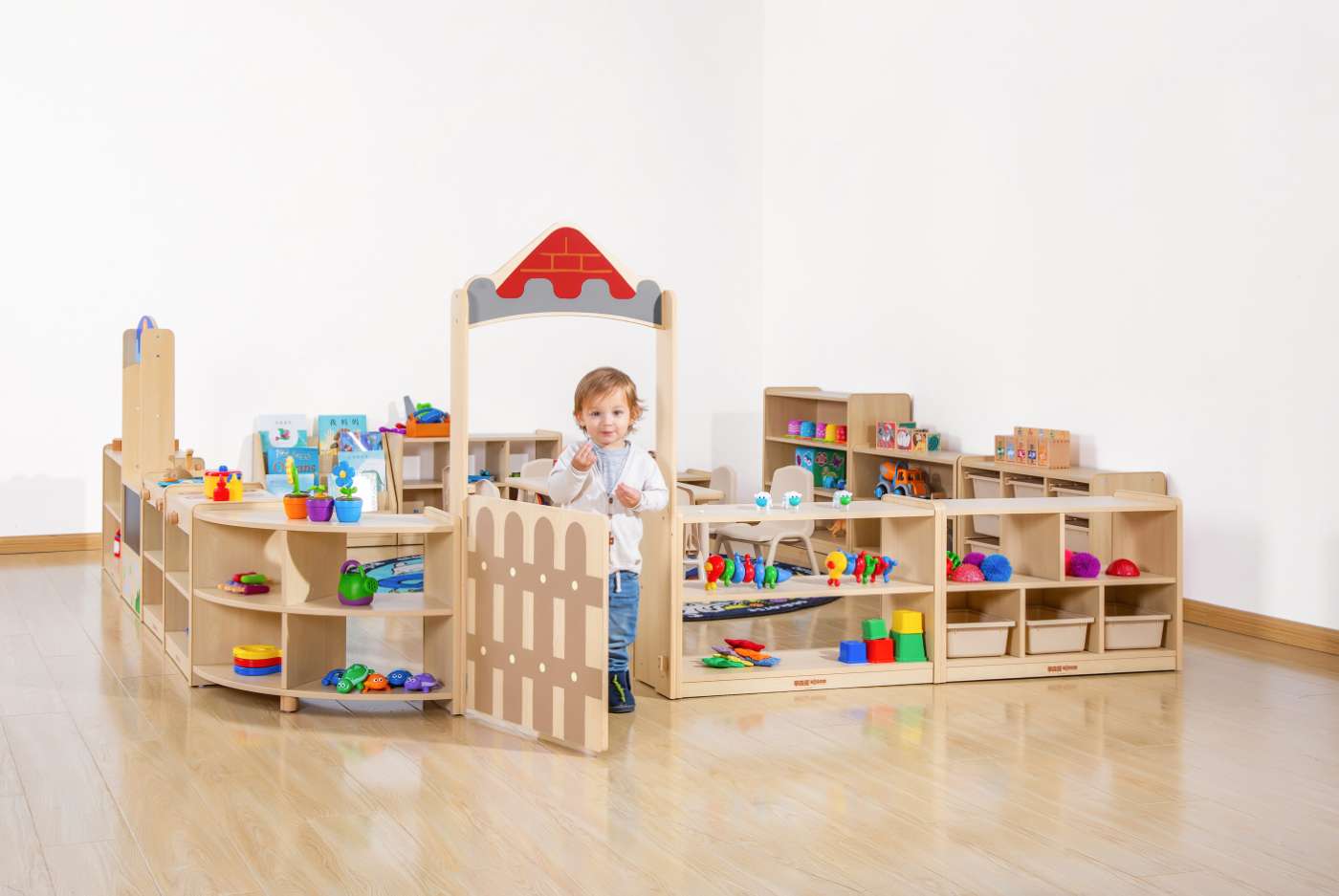 Raumplanung KindergartenGarderobe