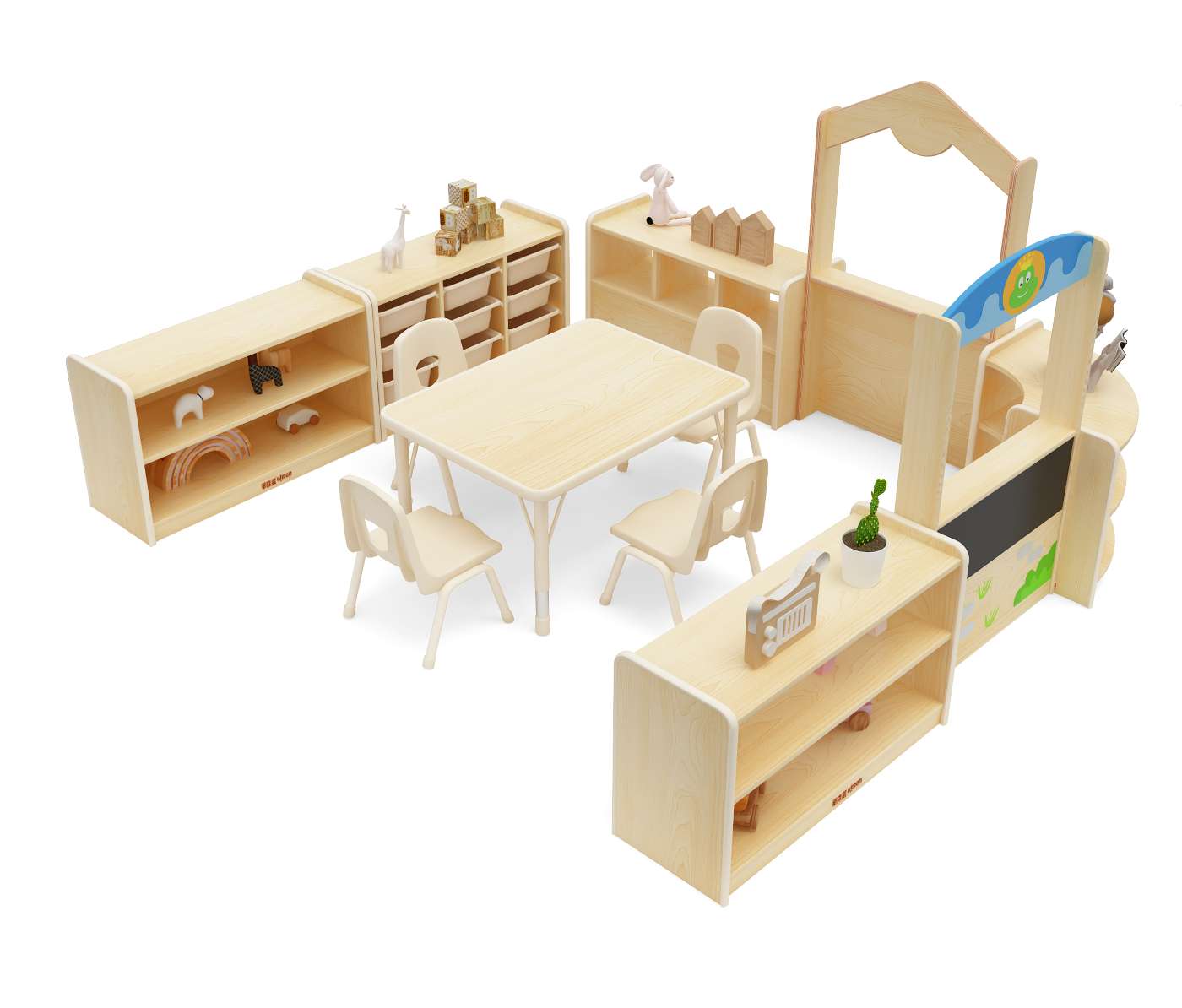 Raumplanung KindergartenGarderobe