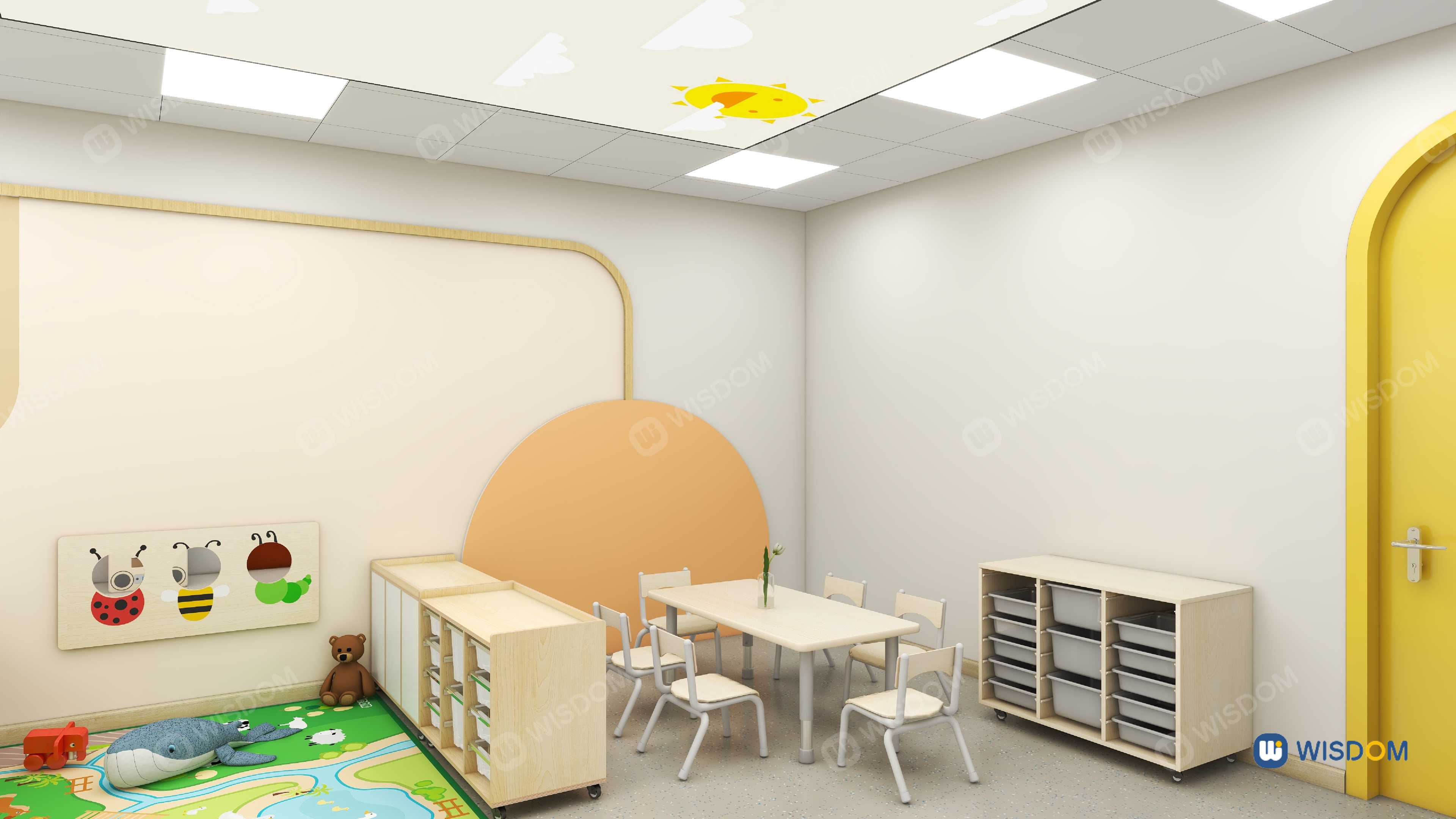 Raumplanung KindergartenGarderobe